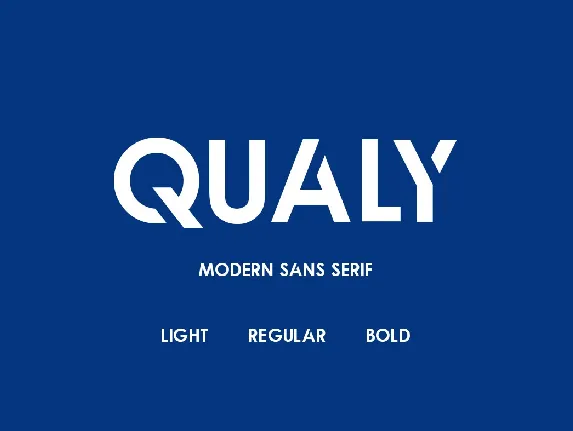 Qualy font