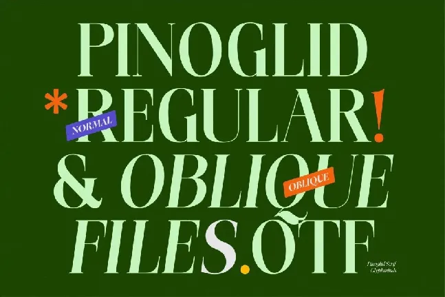 Pinoglid font