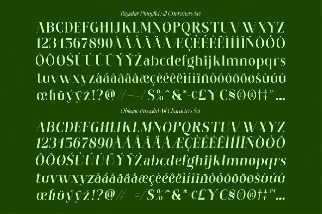 Pinoglid font