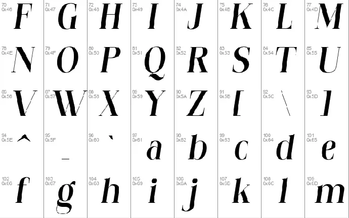 Pinoglid font