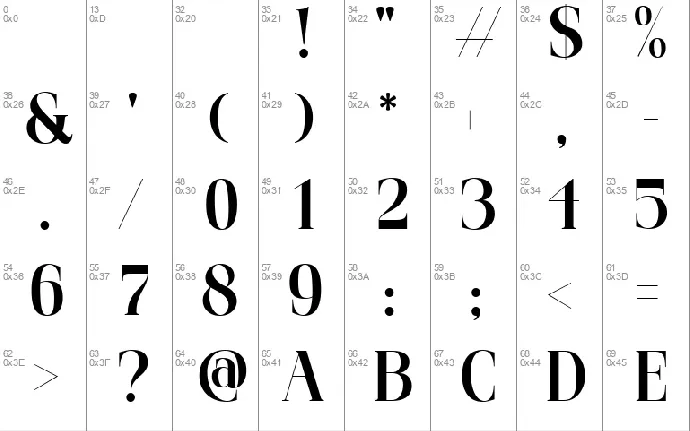 Pinoglid font