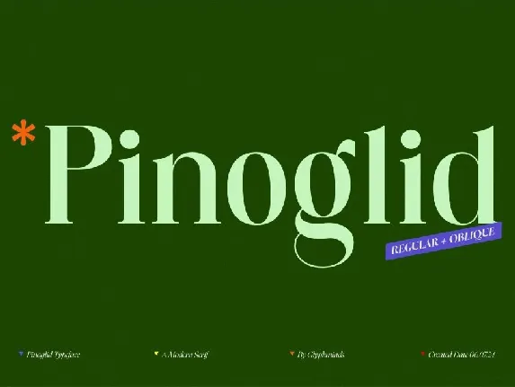 Pinoglid font