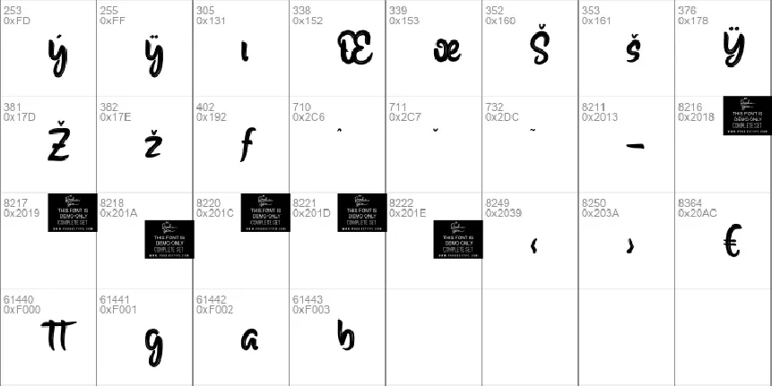 Bastingpersonal font