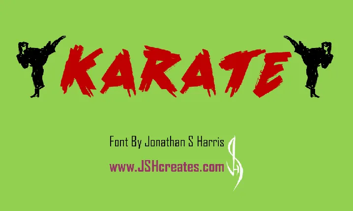 Karate Personal Use font