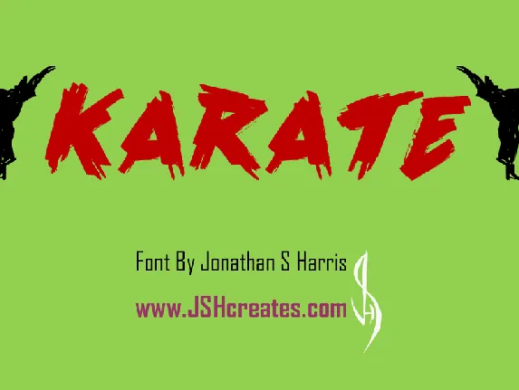 Karate Personal Use font