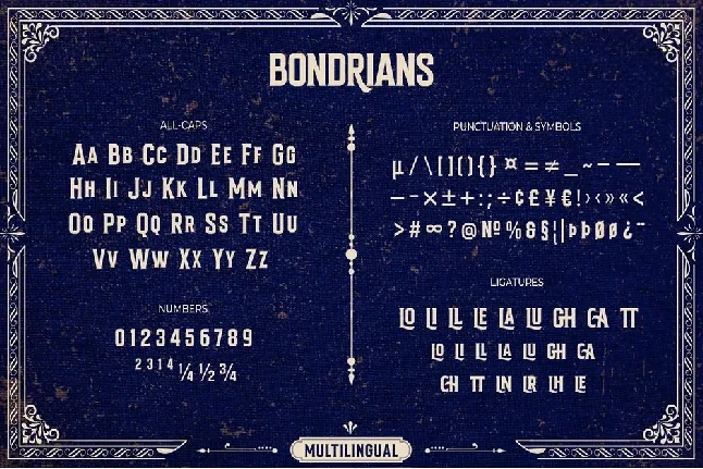 Bondrians font