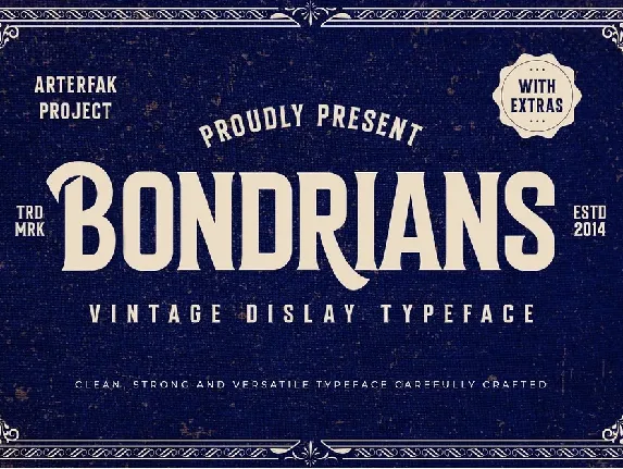 Bondrians font