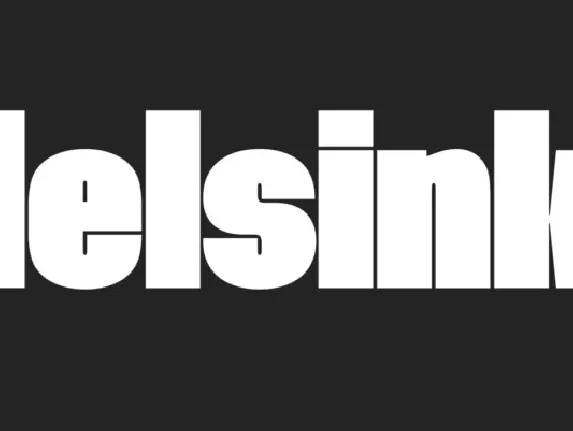 Helsinki XXL font