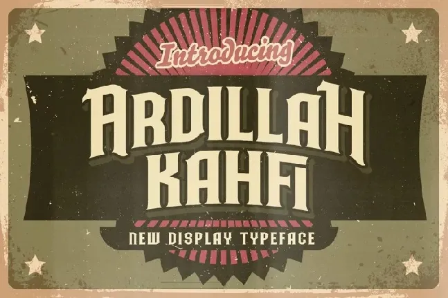 Ardillah Kafi font