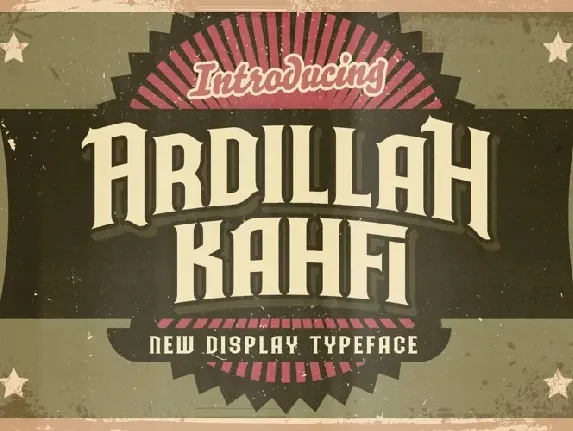 Ardillah Kafi font