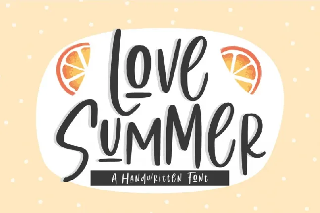 Love Summer | Handwritten font