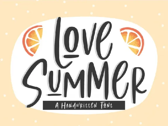 Love Summer | Handwritten font