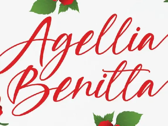 Agellia Benitta Calligraphy font