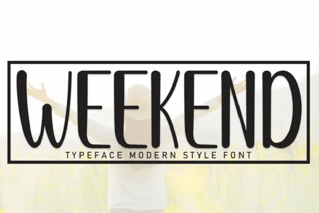 Weekend Display font