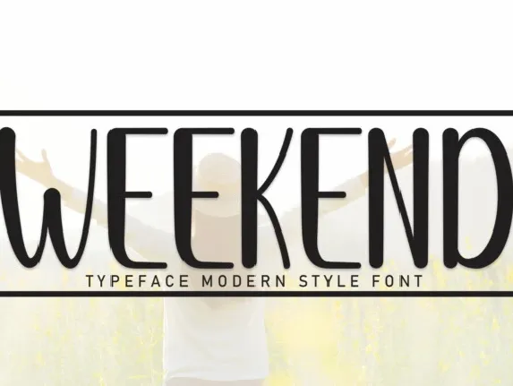 Weekend Display font