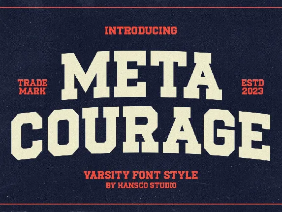 Meta Courage font