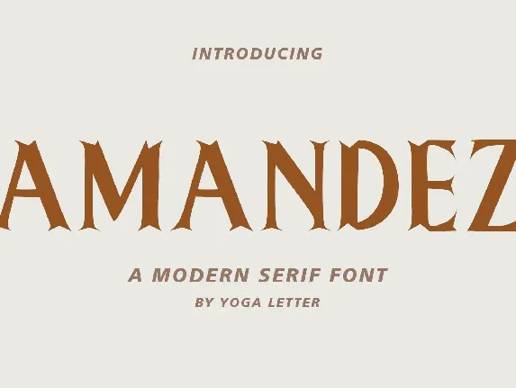 Amandez font