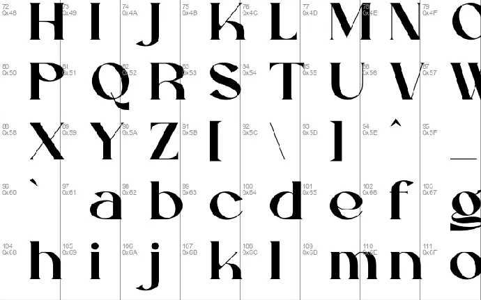 Glakion font