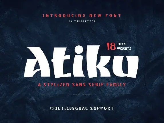 Atiku personal use font