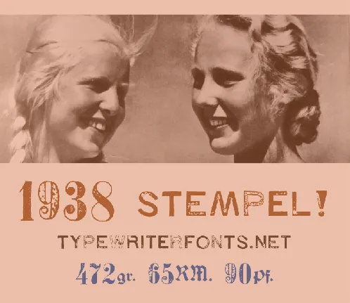 1938 STeMPEL font