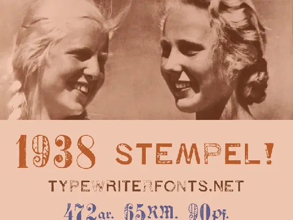 1938 STeMPEL font