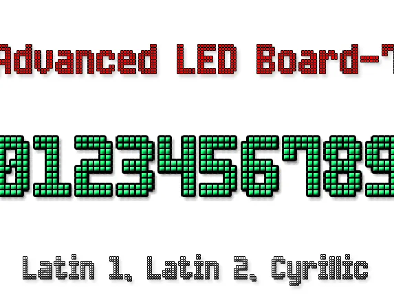 Advanced LED Board-7 font