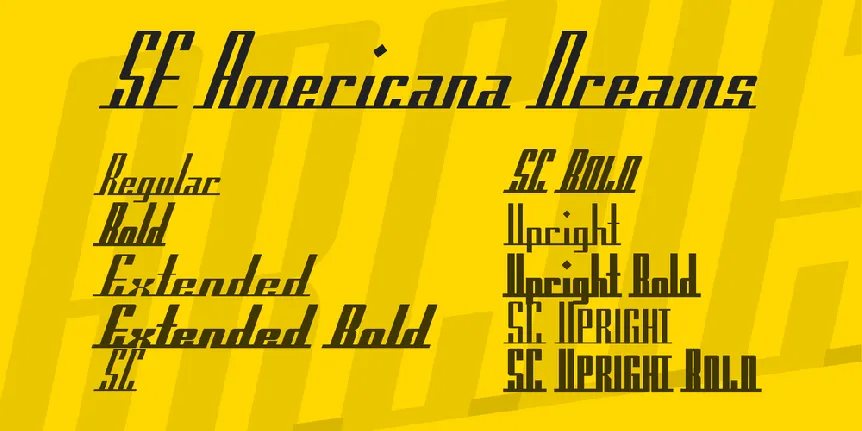 SF Americana Dreams font