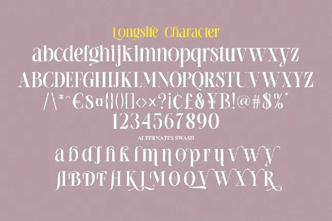 Longsile font