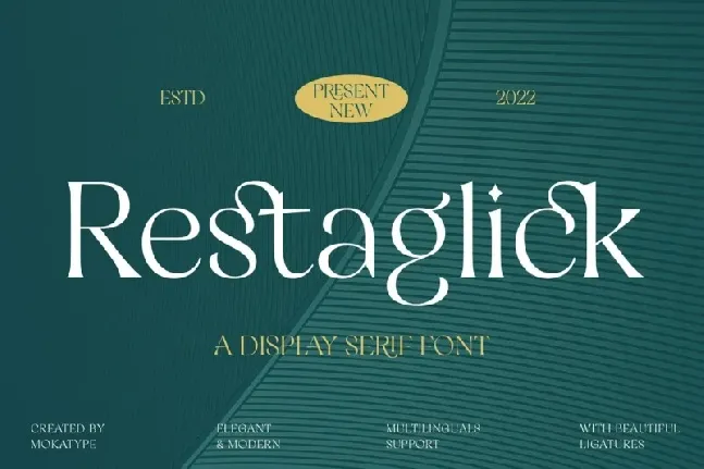 Restaglick font