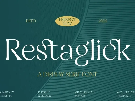 Restaglick font