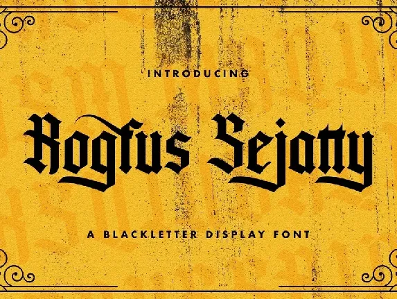 Rogfus Sejatty font