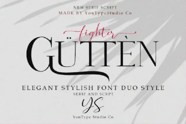 Gutten Fighter Duo font