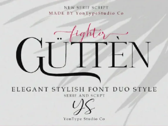 Gutten Fighter Duo font