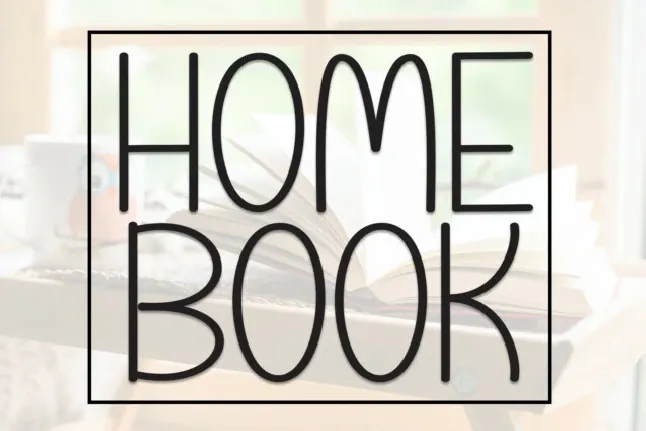 Home Book Display font