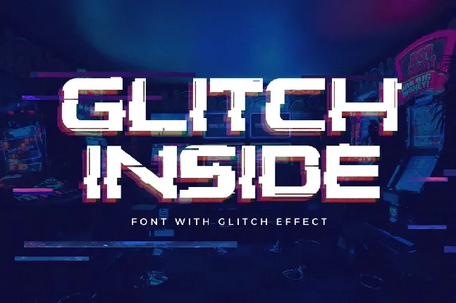 Glitch Inside font