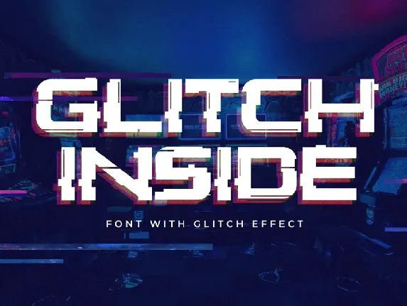 Glitch Inside font