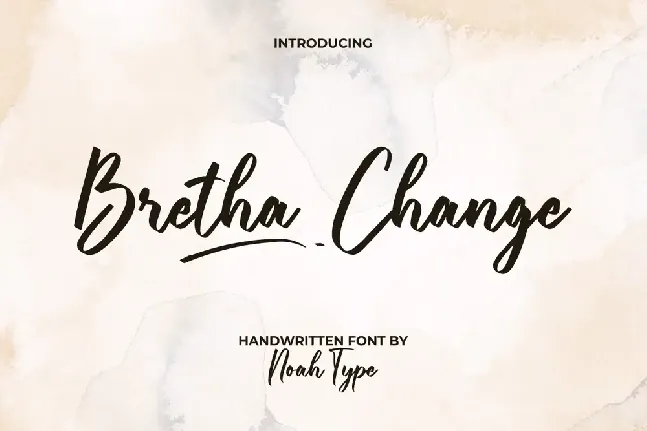 Bretha Change Demo font