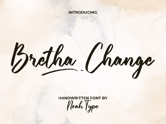 Bretha Change Demo font