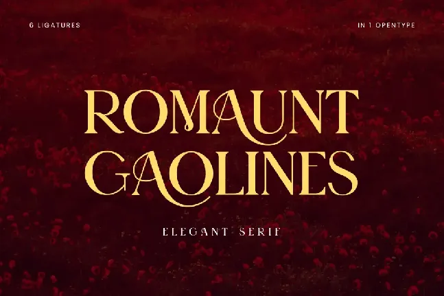 RomauntGaolines font