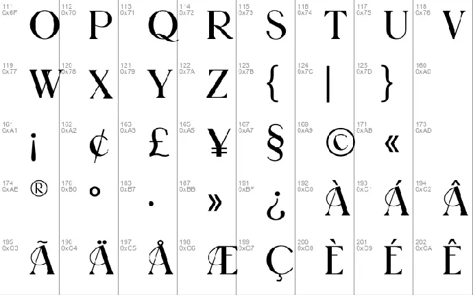 RomauntGaolines font