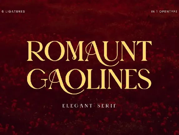 RomauntGaolines font