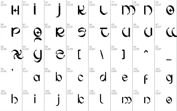 GAHIBOE font