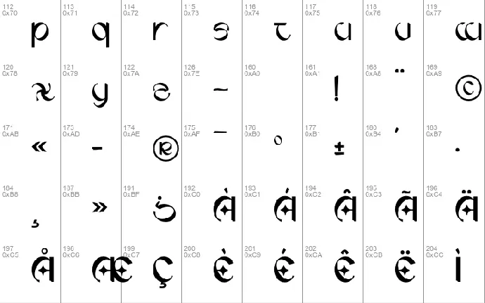 GAHIBOE font