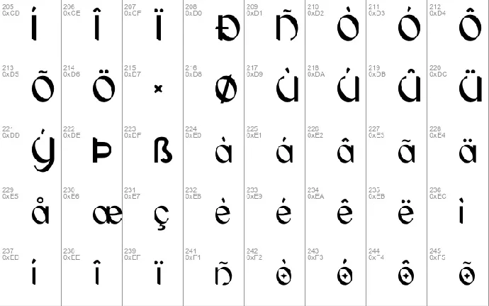 GAHIBOE font