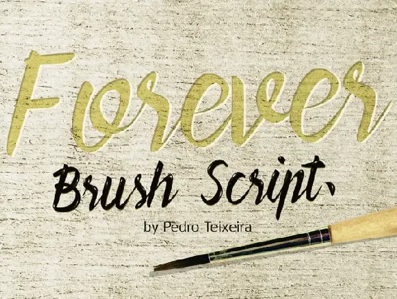 Forever Brush Script font