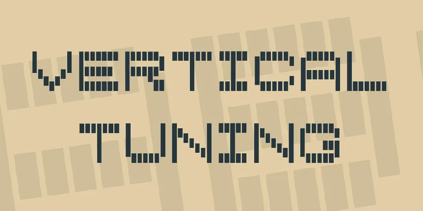 Vertical Tuning font