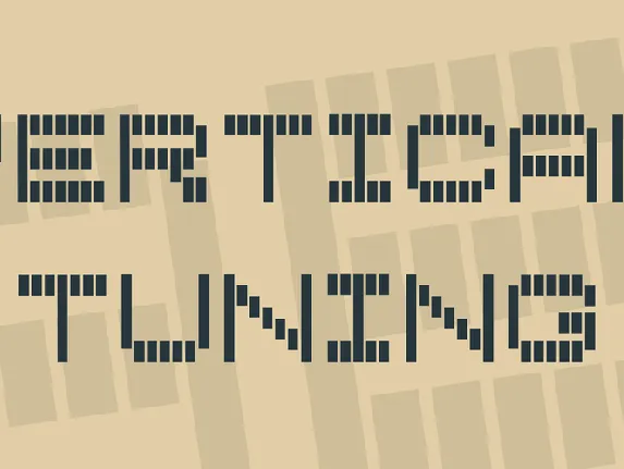 Vertical Tuning font