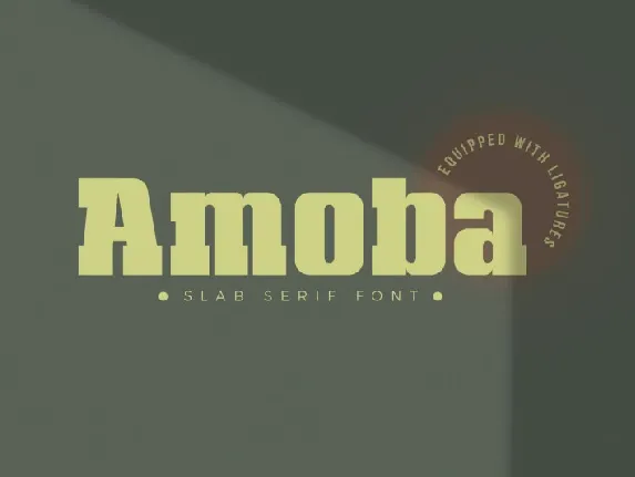 Amoba Slab Serif font