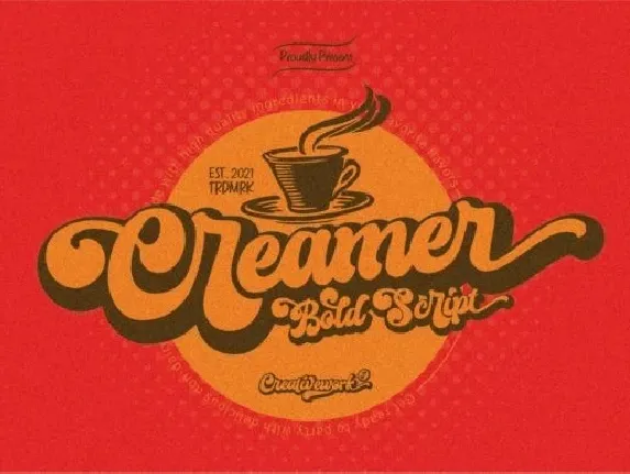 Creamer font