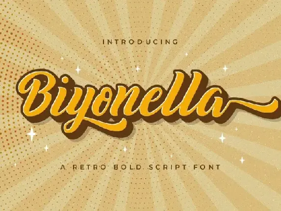 Biyonella Bold Script font